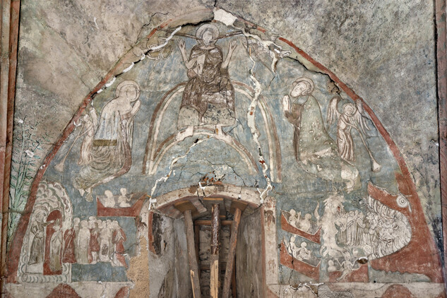 Poslední soud (freska v kapli)