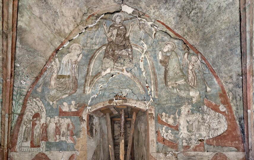 Poslední soud (freska v kapli)